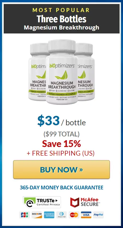 Buy Magnesium Breakthrough 3 Bottles