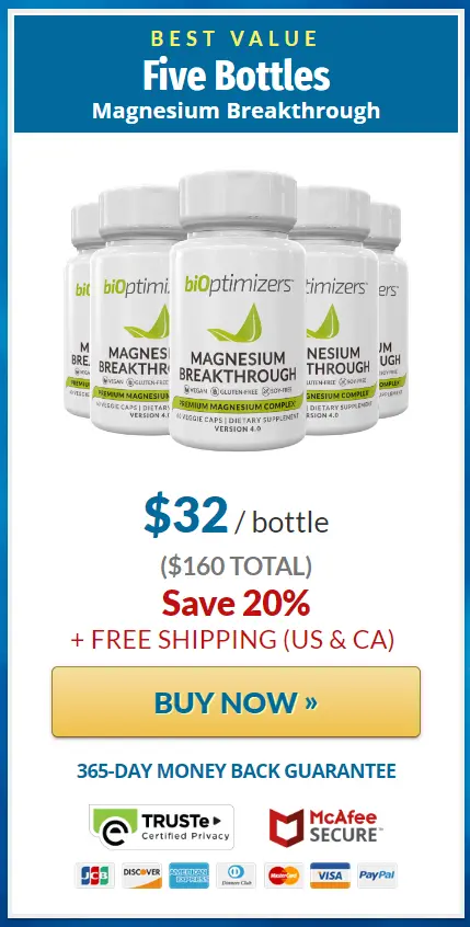 Buy Magnesium Breakthrough 6 Bottles